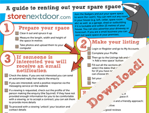 Storenextdoor Guide to Renting your Space