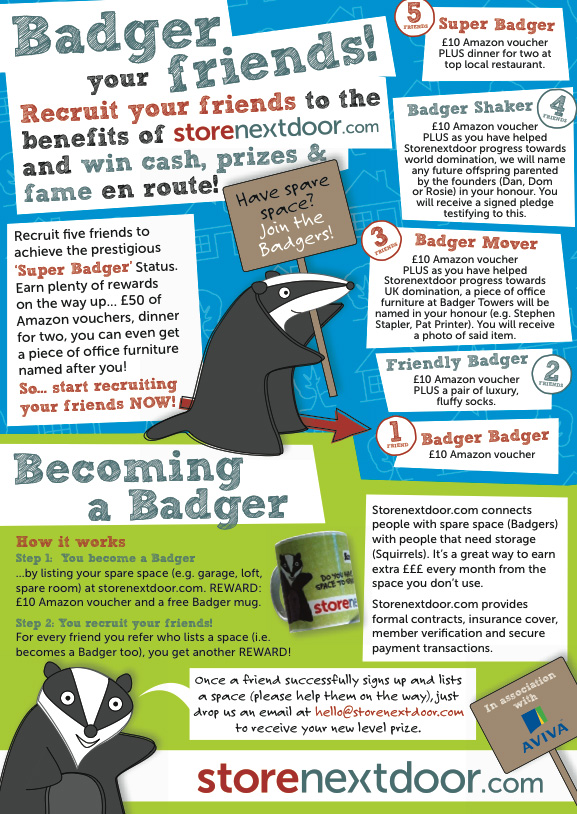 List your space at Storenextdoor.. Pssst.. pass it on!